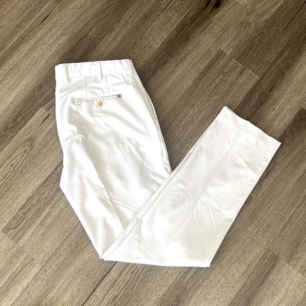 2 pair Peter Millar Crown Crafted white pants. Size 34 hemmed to 32 ($64 each)